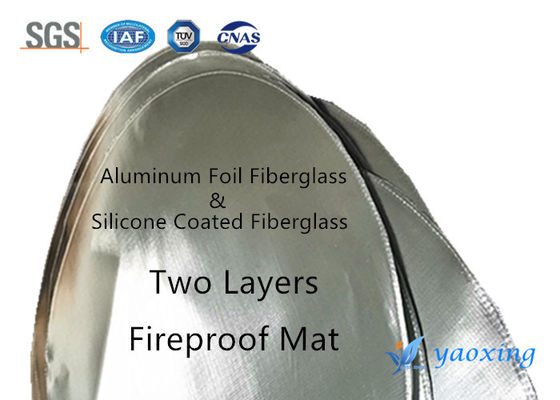 Couverture enduite de silicone du feu de fibre de verre pour le pique-nique ignifuge