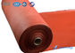 tissu enduit de silicone de fibre de verre de côté simple rouge de 1.5mm