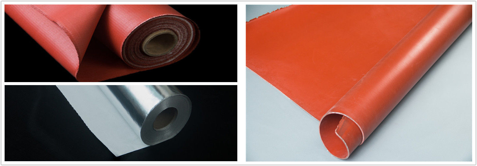 Tissu enduit de silicone de fibre de verre