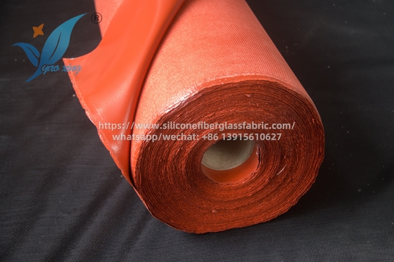 Tissu en fibre de verre en silicone doux et ignifuge haute résistance pour portes incendie