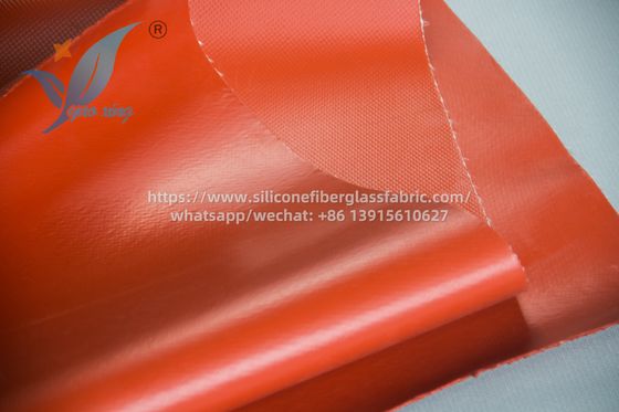 1.5 mm Tissu double face en fibre de verre enduit de silicone pour les connecteurs de conduits