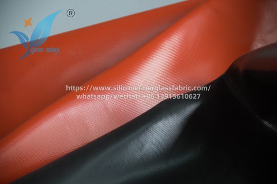 0.4 mm Tissu de rideau ignifuge en silicone revêtu de texture douce