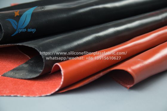 0.4 mm Tissu de rideau ignifuge en silicone revêtu de texture douce