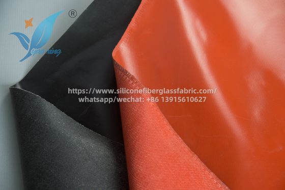 0.4 mm Tissu de rideau ignifuge en silicone revêtu de texture douce
