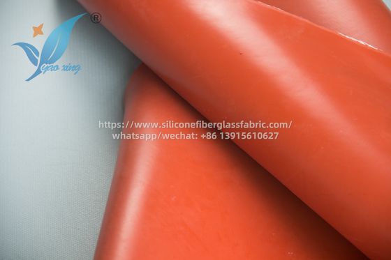 Tissu composite à double face ignifuge en fibre de verre de silicone