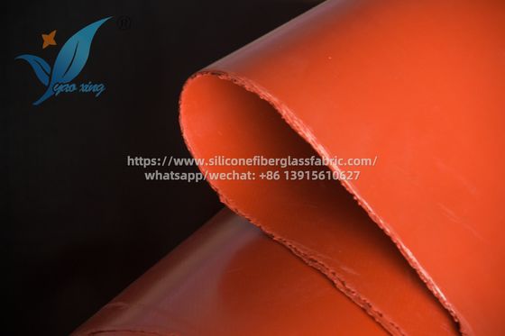 Tissu silicone à armure sergé de 2,5 mm, longueur 50 m, résistant à la chaleur, robuste, pour environnements à haute température