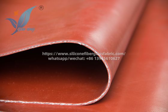 Tissu silicone à armure sergé de 2,5 mm, longueur 50 m, résistant à la chaleur, robuste, pour environnements à haute température