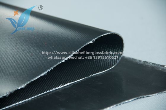 Tissu en fibre de verre enduit de silicone simple face de 3 mm pour l'isolation thermique