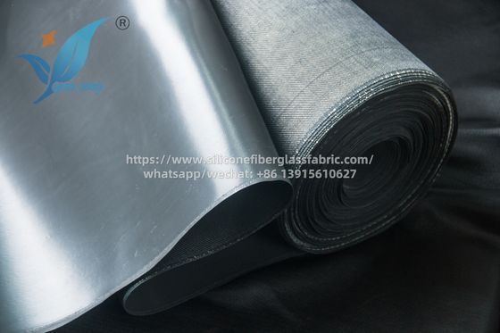 Tissu en fibre de verre recouvert de silicone noir Utilisation industrielle lourde