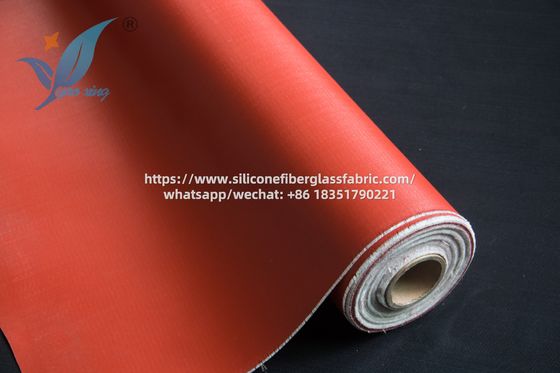 Tissu de fibre de verre enduit de silicone de 1,5 mm pour connecteurs flexibles de conduits