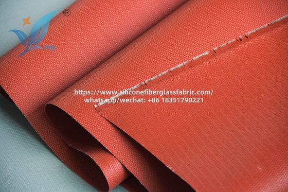 Tissu de fibre de verre enduit de silicone de 1,5 mm pour connecteurs flexibles de conduits
