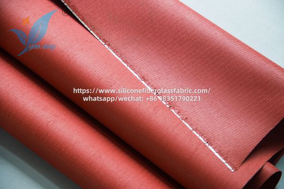 Tissu de fibre de verre enduit de silicone de 1,5 mm pour connecteurs flexibles de conduits