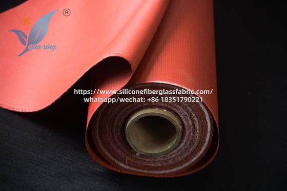 Tissu de fibre de verre enduit de silicone de 1,5 mm pour connecteurs flexibles de conduits