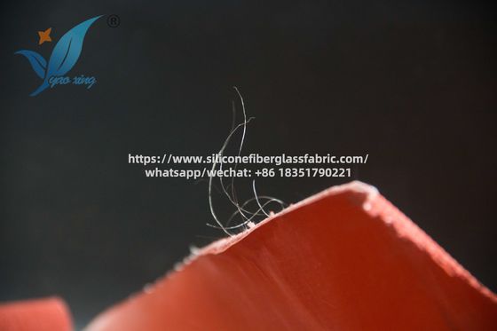 Tissu en fibre de verre imprégné de silicone tissé renforcé avec longueur de fil d'acier 50 m/rouleau Durable