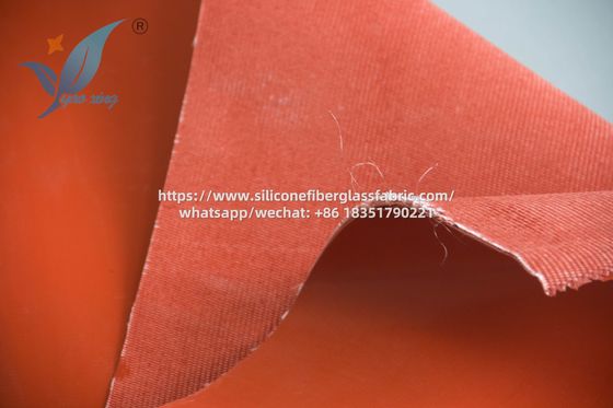 Tissu en fibre de verre imprégné de silicone tissé renforcé avec longueur de fil d'acier 50 m/rouleau Durable