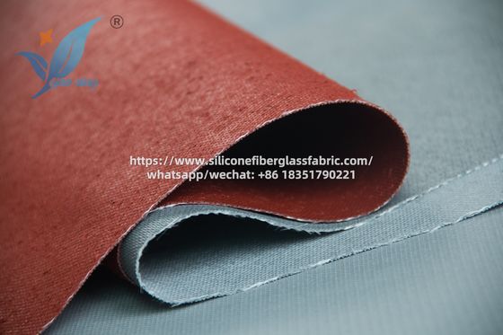 Tissu imprégné de silicone à double face résistant à la corrosion 200°C