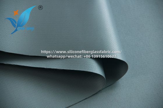 Tissu de fibre de verre silicone ignifuge, imperméable et anti-corrosion pour l'industrie