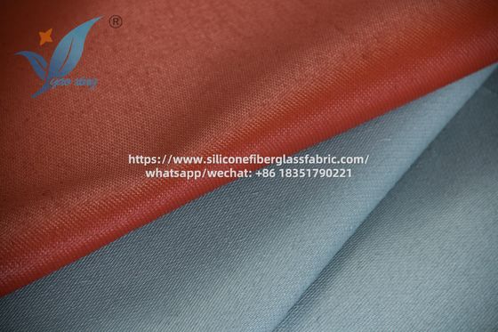 Tissu de fibre de verre de silicone rouge revêtement d'usine pétrochimique