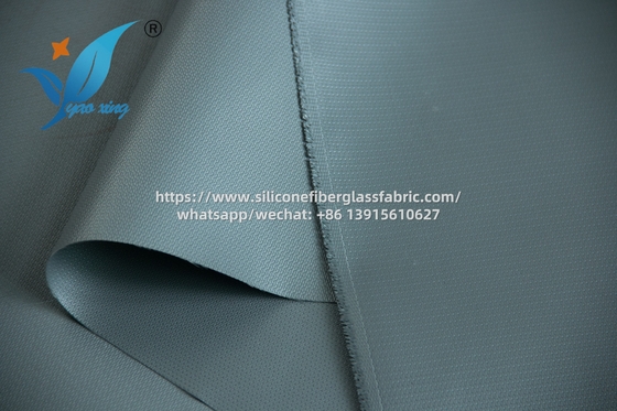 0.8mm Tissu en fibre de verre enduit de silicone résistant à la chaleur industriel