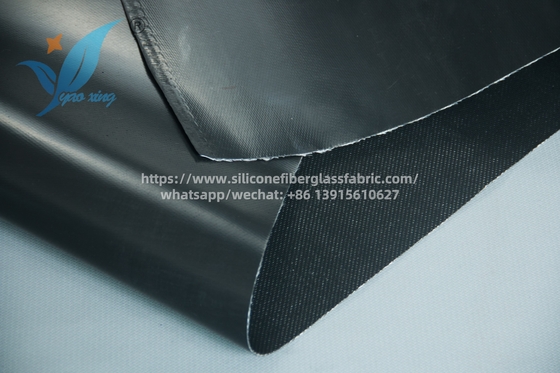 Couverture de soudure en fibre de verre enduite de caoutchouc silicone de 1 mm, tissu ignifuge