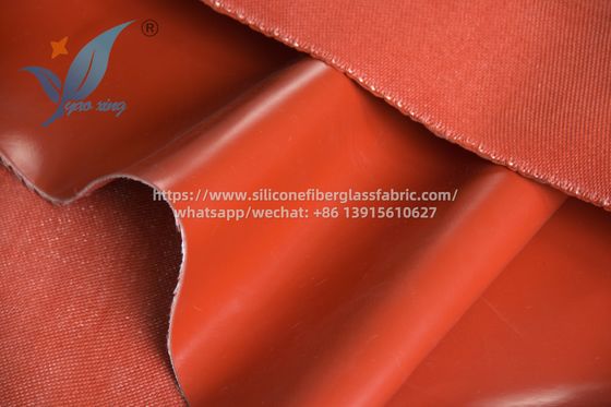 Tissu de silicone rouge ignifuge résistant à 200 degrés Celsius pour les boîtiers industriels