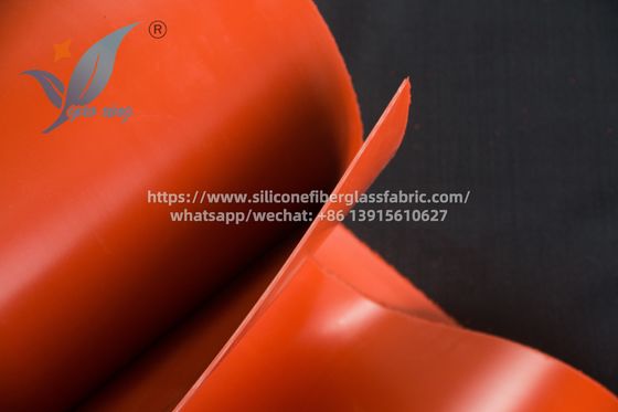 1.5 mm Tissu double face en fibre de verre enduit de silicone pour les connecteurs de conduits