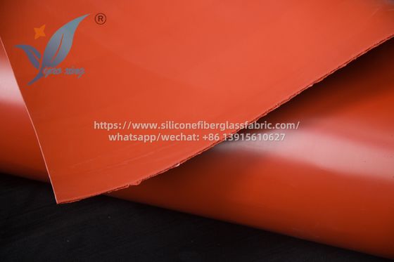 Tissu en fibre de verre recouvert de silicone ignifuge pour portes incendie haute résistance