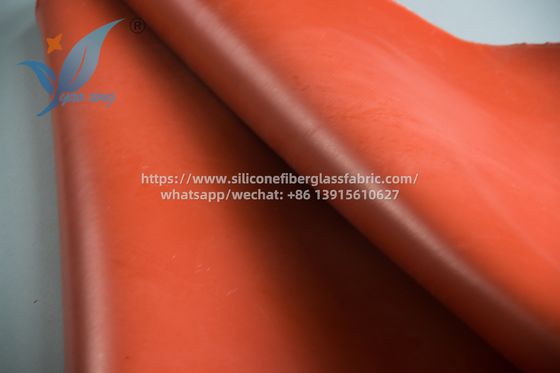 Tissu composite à double face ignifuge en fibre de verre de silicone