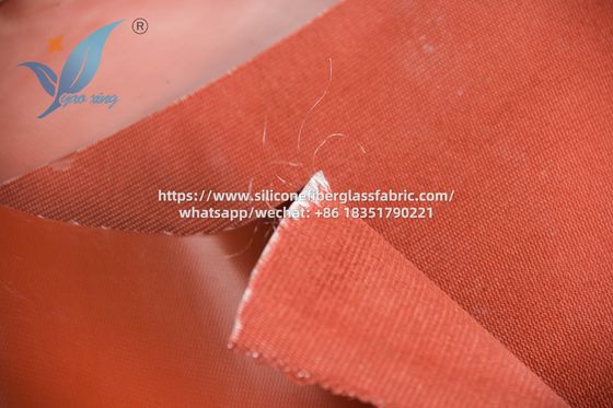 Tissu en fibre de verre imprégné de silicone tissé renforcé avec longueur de fil d'acier 50 m/rouleau Durable
