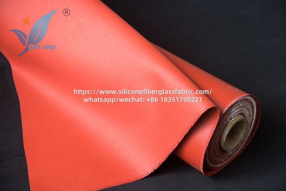 Tissu imprégné de silicone à double face résistant à la corrosion 200°C