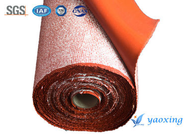 le tissu de fibre de verre de silicone d'isolation thermique de 3mm, silicone a traité le tissu