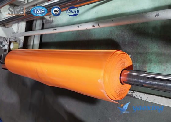 Ignifugez la résistance enduite de silicone de vieillissement de fibre de verre d'orange de 0.8mm pour le souterrain