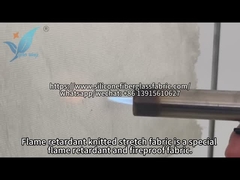 Épreuve de combustion du tissu élastique ignifuge