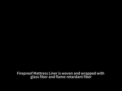 Tissu étirable ignifuge en coton pour matelas