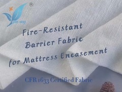 CFR 1633 Emballage de matelas en tissu anti-incendie en fibre de verre certifié